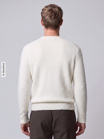 Strellson Pullover mit weicher Strukturoptik Offwhite 5