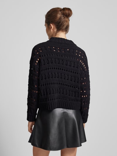 Only Pullover mit Lochmuster Modell 'LEAH' Black 5