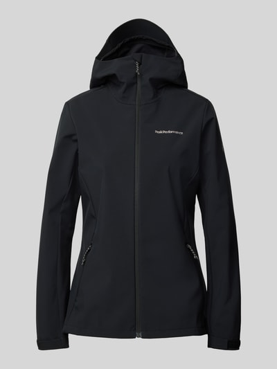 PEAK PERFORMANCE Softshell-Jacke mit Label-Stitching Modell 'Explore' Black 2