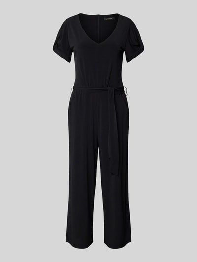 More & More Jumpsuit mit V-Ausschnitt und Bindegürtel Black 2