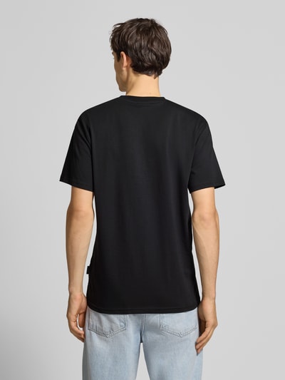 Dedicated T-shirt met motiefstitching Zwart - 5