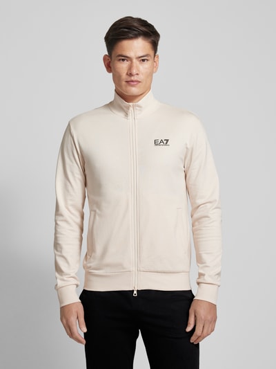 EA7 Emporio Armani Sweatanzug mit Label-Print Offwhite 4