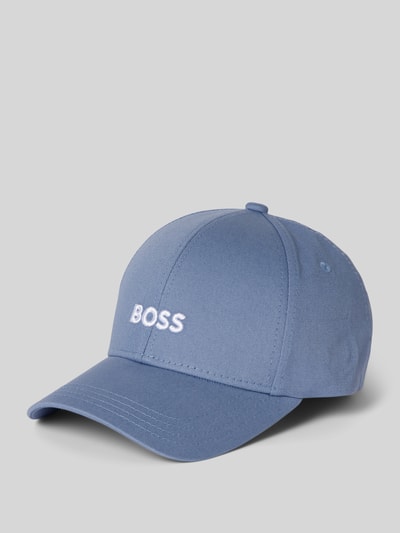 BOSS Basecap mit Label-Stitching Modell 'Zed' Bleu 1