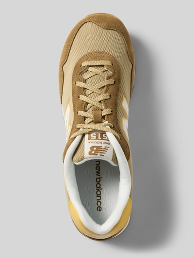 Produktfoto, Sneaker mit Schnürung Modell '515' von New Balance in Beige und Gelb, runde Spitze, Label-Details, Struktur-Mix, Herren Sneaker