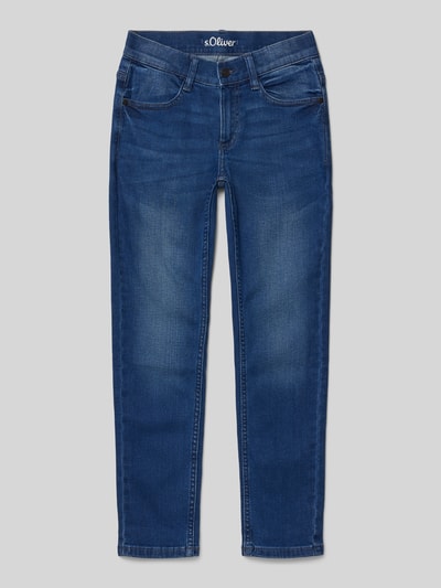 s.Oliver RED LABEL Regular Fit Jeans aus elastischem Baumwoll-Mix Modell 'SEATTLE' Blau 1