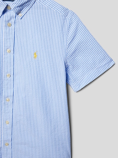 Polo Ralph Lauren Teens Hemd mit Label-Stitching Bleu 2