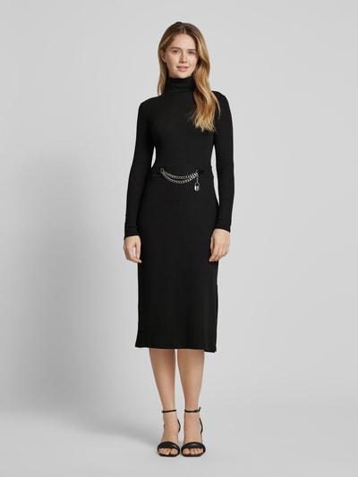 Lauren Ralph Lauren Midikleid mit Applikation Modell 'SACURA' Black 4