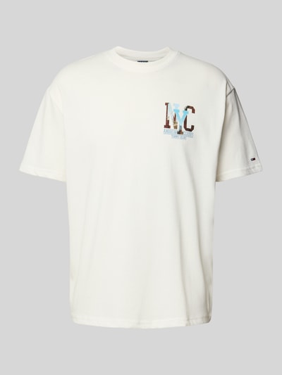 Tommy Jeans T-shirt o kroju regular fit z czystej bawełny Złamany biały 2