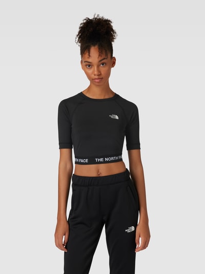 The North Face Cropped Longsleeve mit Label-Detail Black 4