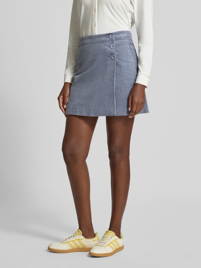 mbyM Minirock in Cord-Optik Modell 'Marlie' Mittelgrau 4