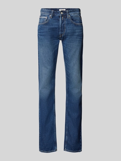 Replay Straight Fit Jeans im 5-Pocket-Design Modell 'Grover' Jeansblau 2