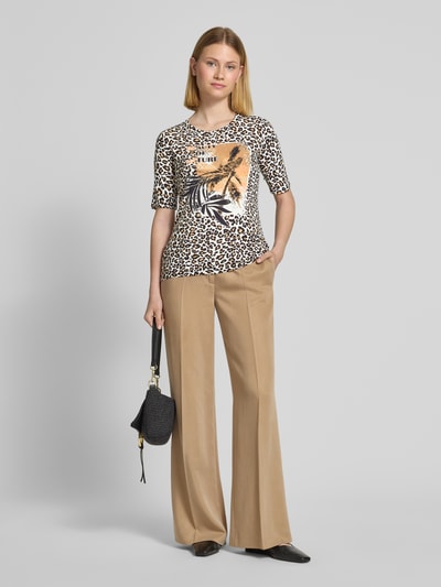 Betty Barclay T-shirt z okrągłym dekoltem i rękawami o dł. 1/2 Czarny 1