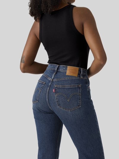 Levi's® 300 straight fit jeans van katoenmix in 5-pocketmodel Blauw - 3