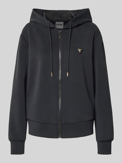 Guess Activewear Sweatjacke mit Label-Detail Modell 'OLYMPE' Black 2