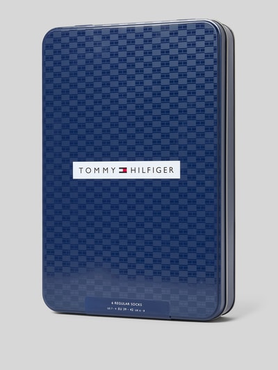 Tommy Hilfiger Skarpety z mieszanki bawełny w zestawie 6 szt. Granatowy 3