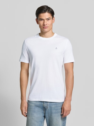 Marc O'Polo Regular Fit T-Shirt Set aus reiner Baumwolle im 2er-Pack Marine 4