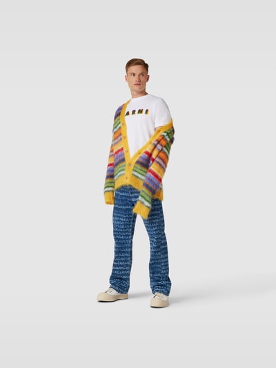 Marni Cardigan mit Streifenmuster GELB 1
