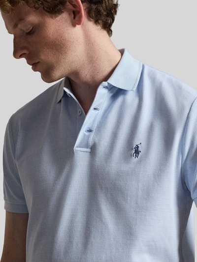 Polo Ralph Lauren Regular Fit Poloshirt aus Baumwoll-Mix Bleu 3