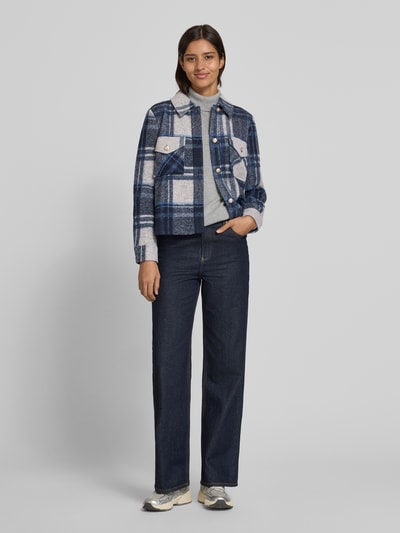 s.Oliver RED LABEL Regular Fit Wolljacke mit Zierknöpfen Marine 1