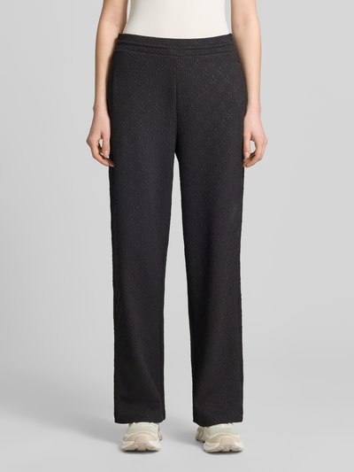 HUGO Regular Fit Sweatpants mit Allover-Muster Modell 'NAYENE' Black 4