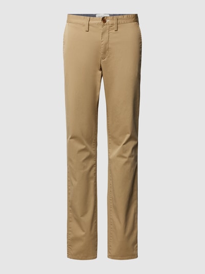 Gant Slim fit chino met steekzakken, model 'TWILL' Kaki - 2