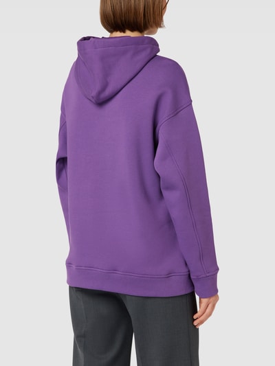 Jake*s Casual Hoodie met tunnelkoord Prune - 5