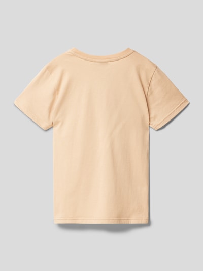 Kabooki T-shirt met ronde hals, model 'THEODOR' Beige - 3