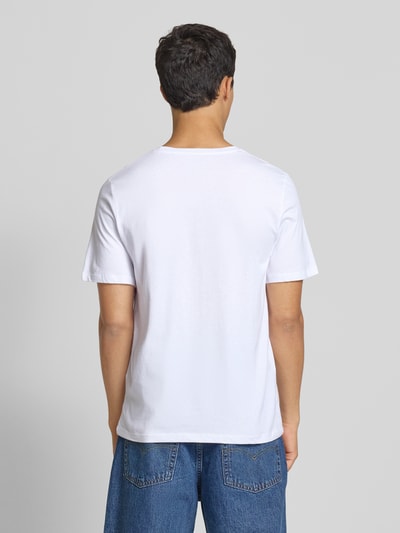 Jack & Jones T-Shirt mit Label-Print Modell 'JAXON' Weiss 5