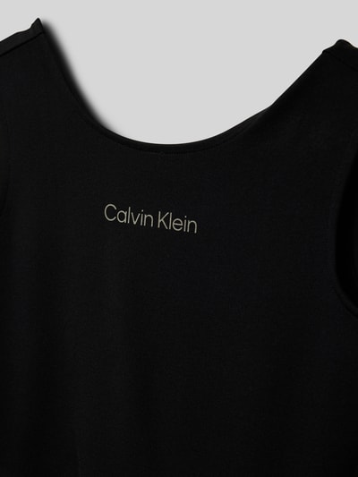 Calvin Klein Jeans Kleid mit Label-Print Black 2