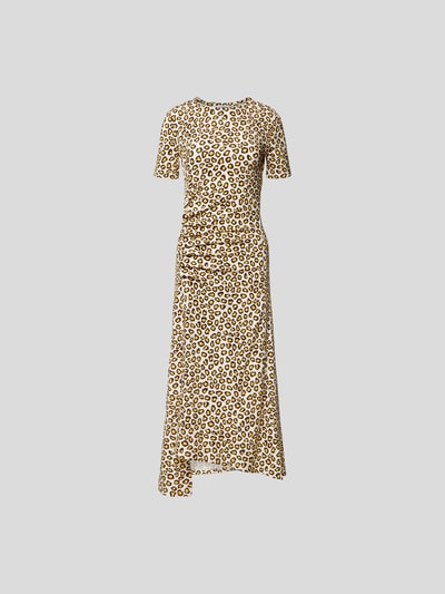 Rabanne Maxikleid mit Animal-Print Hellbraun 2