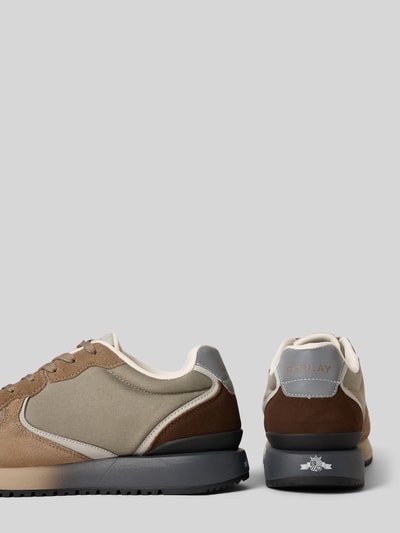 Replay Sneakers met labeldetails, model 'FIBER M VANISH' Taupe - 2