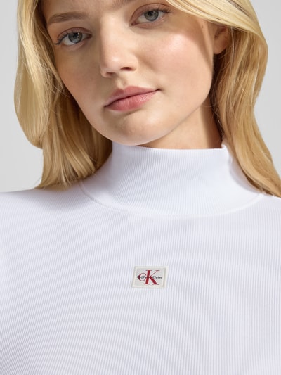Calvin Klein Jeans Shirt met lange mouwen en opstaande kraag Wit - 3