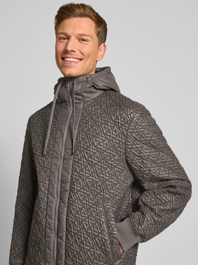 ARMANI EXCHANGE Blouson mit Zweiwege-Reißverschluss und Stehkragen Dunkelgrau 3