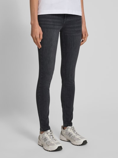 Liu Jo White High Waist Jeans mit Gesäßtaschen Black 4