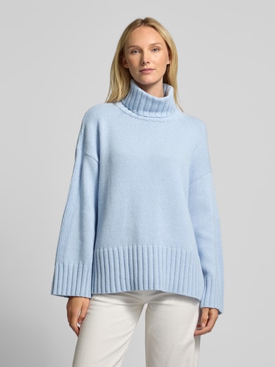 Barbour Strickpullover mit Rollkragen Modell 'Josephine' Hellblau 4