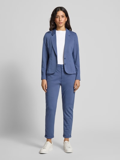 FREE/QUENT Slim Fit Stoffhose mit fixierten Abschlüssen Modell 'Nanni' Blau 1