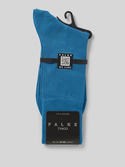 Falke Sokken met labeldetail, model 'Tiago' Lichtblauw - 3