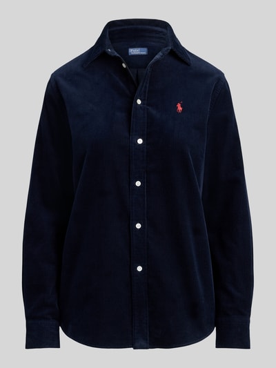 Polo Ralph Lauren Regular Fit Hemdbluse aus reiner Baumwolle Marine 2