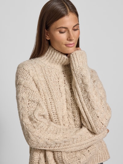 Marc O'Polo Oversized pullover van een mix van alpaca en katoen Offwhite - 3