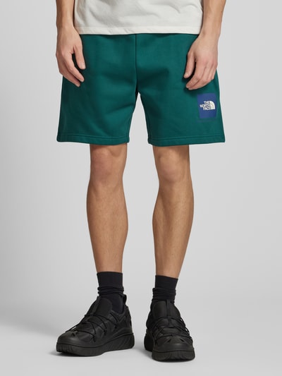 The North Face Regular Fit Sweatshorts mit Label-Print Dunkelgruen 4