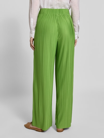 Selected Femme Regular Fit Weite Hose in Plissee-Optik Modell 'ELLIE' Grass 5