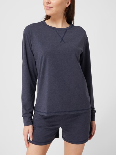 Esprit Pyjamabovendeel van katoenmix Donkerblauw - 4