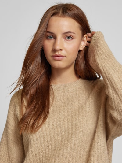 Drykorn Gebreide pullover van alpacamix, model 'DOANIE' Beige - 3