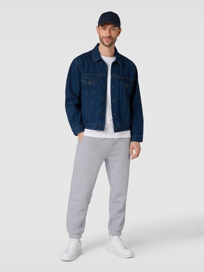 Lacoste Loose fit sweatpants met elastische band Lichtgrijs gemêleerd - 1