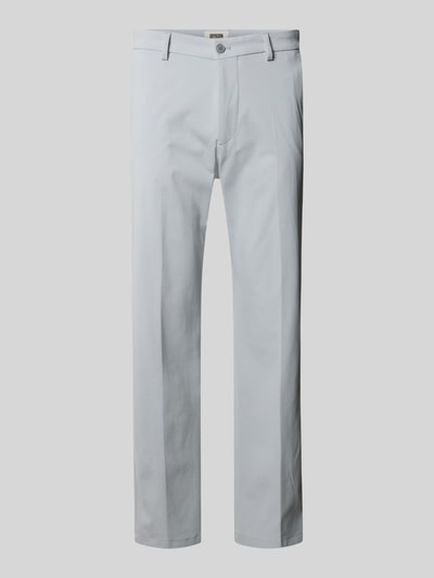 DRYKORN straight fit stoffen broek met persplooien model 'Ajend' Lichtblauw - 2