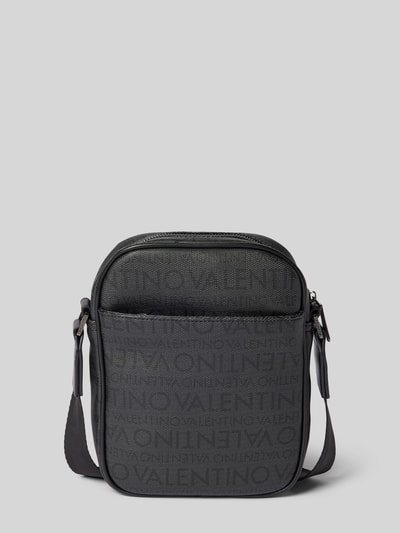 VALENTINO BAGS Crossbody Bag mit Allover-Logo-Print Modell 'Tracollina' Anthrazit 3