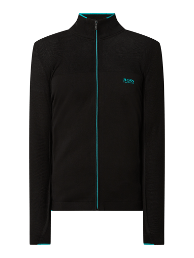 BOSS Green Strickjacke mit Logo Modell 'Zolcon' Black 2