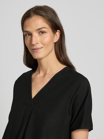 Vila Blusenshirt aus Viskose-Mix mit Leinen-Anteil Modell 'PRISILLA' Black 3