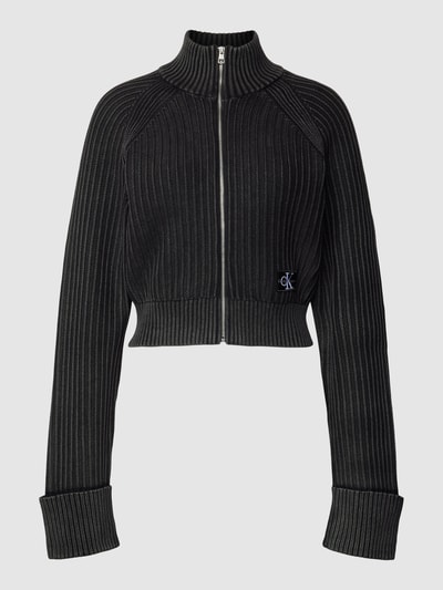 Calvin Klein Jeans Cardigan mit durchgehendem Reißverschluss Black 2