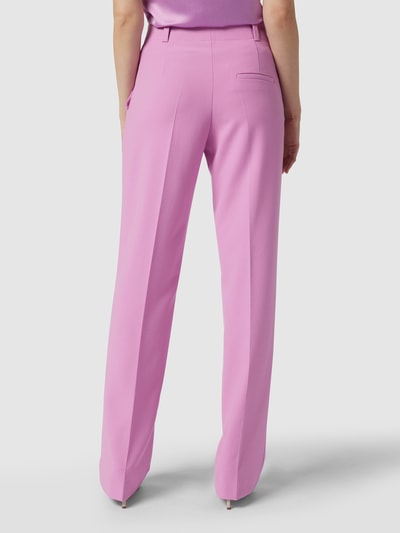 HUGO Straight Fit Stoffhose mit Bügelfalten Modell 'Hulana' - OCCASION CAPSULE Pink 5